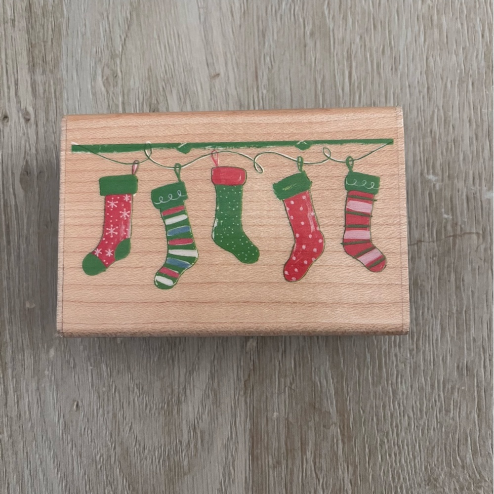 Bundle of 5: Christmas Rubber Stamps